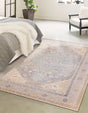 Washable Cream 5' x 8' Timeless Rectangle Area Rug Easy to Clean Stain Resistant & Durable Traditional Classic Vintage Design Carpet for Sale at Rug Engine