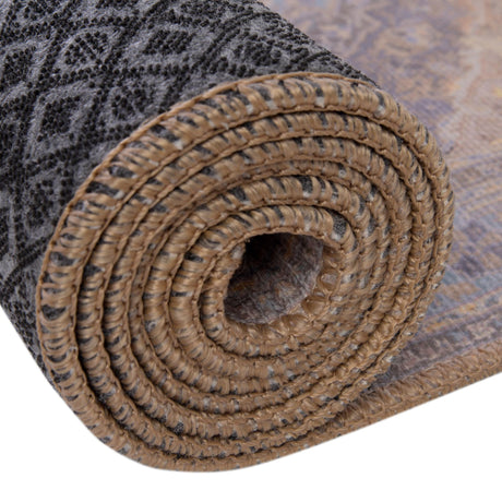Washable Cream 7' 6 x 10' 6 Timeless Rectangle Area Rug Easy to Clean Stain Resistant & Durable Traditional Classic Vintage Design Carpet for Sale at Rug Engine