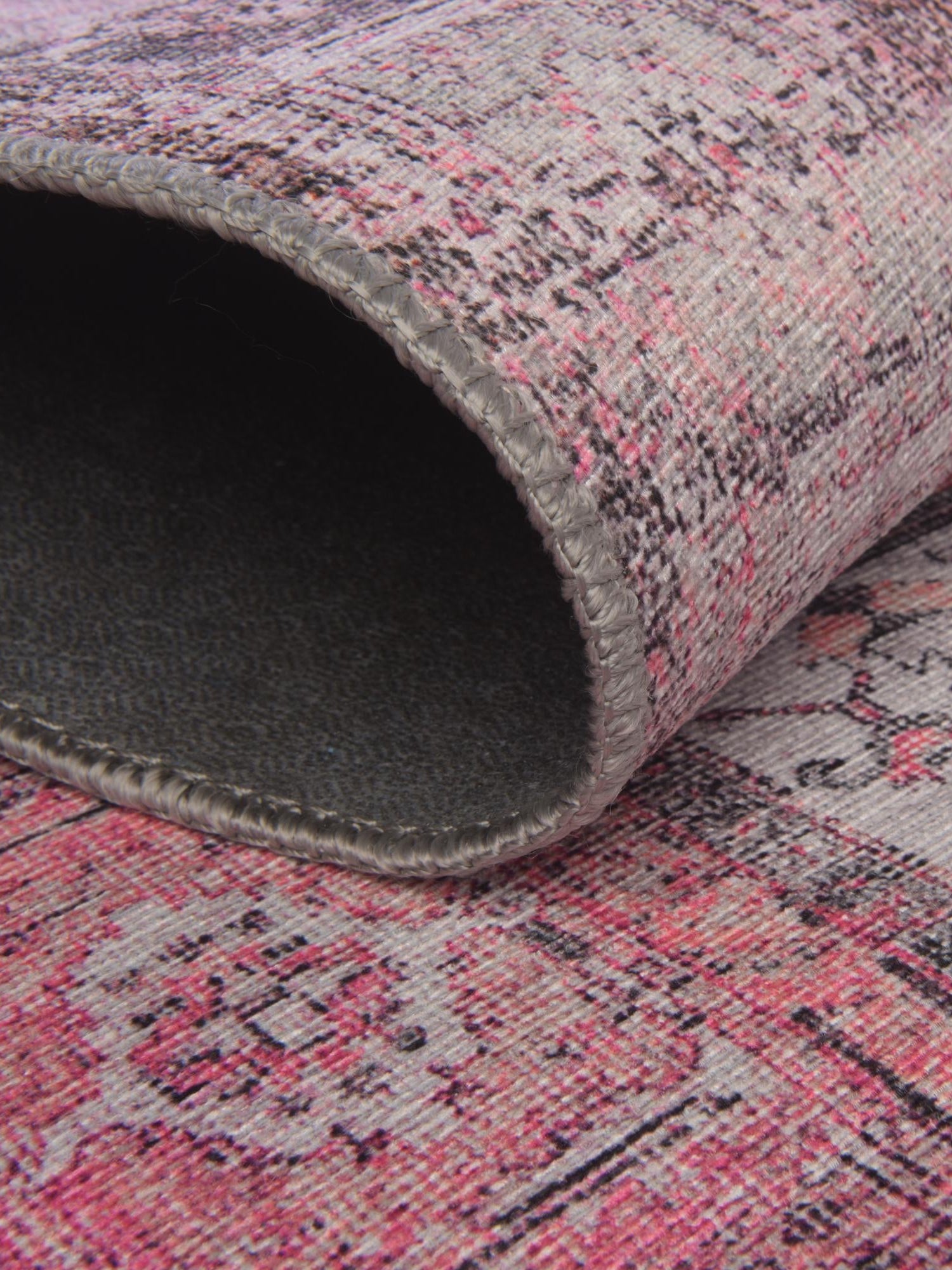 Washable Pink 8' 4 x 12' Timeless Rectangle Area Rug Easy to Clean Stain Resistant & Durable Traditional Classic Vintage Design Carpet for Sale at Rug Engine