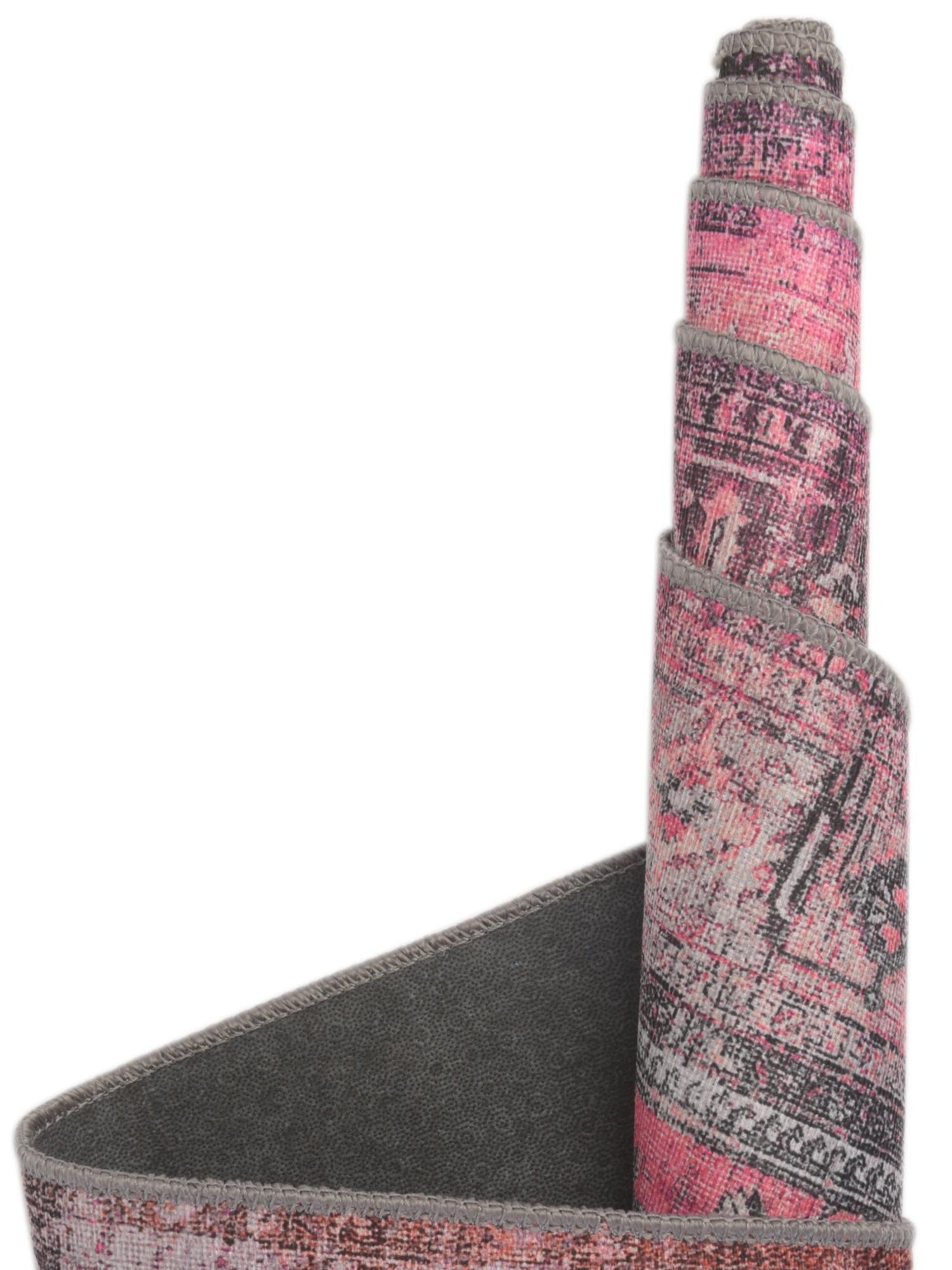 Washable Pink 8' 4 x 12' Timeless Rectangle Area Rug Easy to Clean Stain Resistant & Durable Traditional Classic Vintage Design Carpet for Sale at Rug Engine