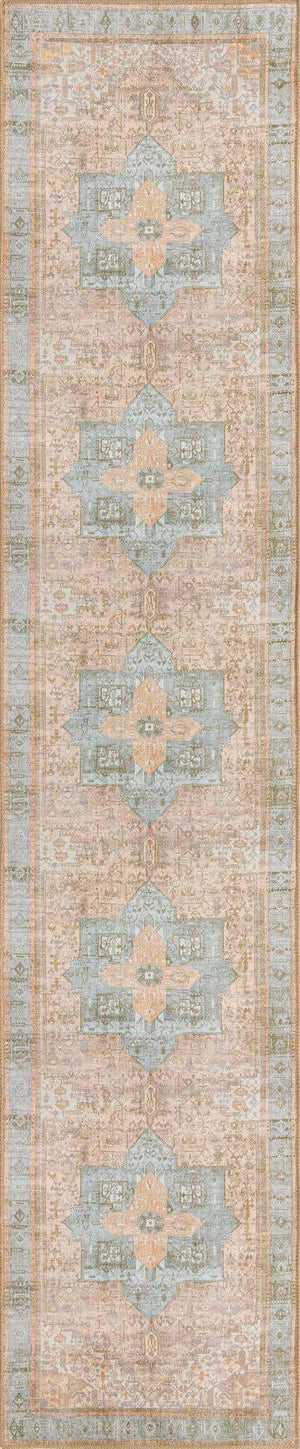 Washable Light Brown 2' 6 x 12' Timeless Runner Area Rug Easy to Clean Stain Resistant & Durable Traditional Classic Vintage Design Carpet for Sale at Rug Engine