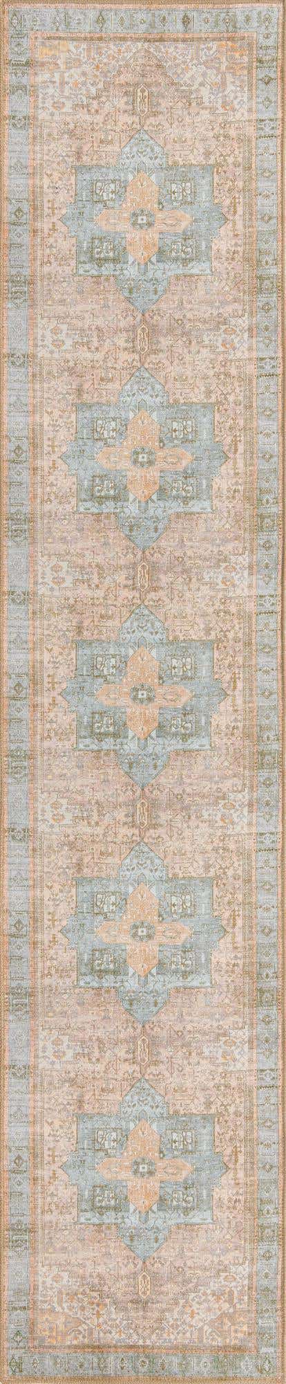 Washable Light Brown 2' 6 x 12' Timeless Runner Area Rug Easy to Clean Stain Resistant & Durable Traditional Classic Vintage Design Carpet for Sale at Rug Engine
