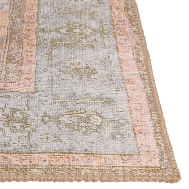 Washable Light Brown 2' x 3' Timeless Rectangle Area Rug Easy to Clean Stain Resistant & Durable Traditional Classic Vintage Design Carpet for Sale at Rug Engine