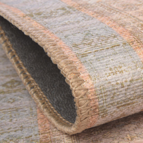 Washable Light Brown 7' 6 x 7' 6 Timeless Square Area Rug Easy to Clean Stain Resistant & Durable Traditional Classic Vintage Design Carpet for Sale at Rug Engine
