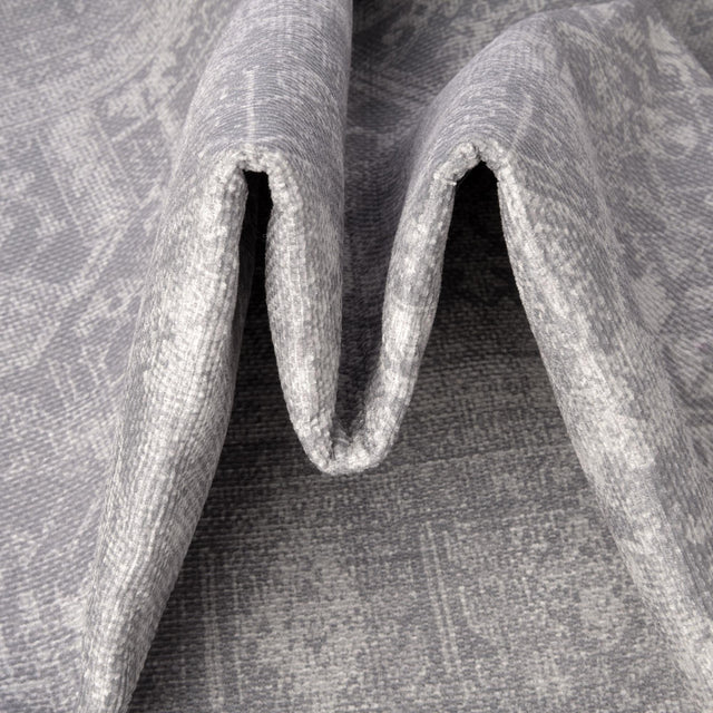 Washable Gray 3' 6 x 5' 6 Timeless Rectangle Area Rug Easy to Clean Stain Resistant & Durable Traditional Classic Vintage Design Carpet for Sale at Rug Engine