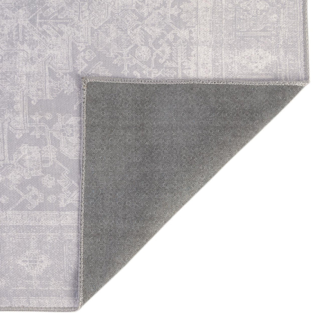 Washable Gray 3' 6 x 5' 6 Timeless Rectangle Area Rug Easy to Clean Stain Resistant & Durable Traditional Classic Vintage Design Carpet for Sale at Rug Engine