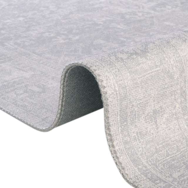 Washable Gray 2' x 6' Timeless Runner Area Rug Easy to Clean Stain Resistant & Durable Traditional Classic Vintage Design Carpet for Sale at Rug Engine