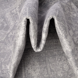 Washable Gray 7' 6 x 7' 6 Timeless Square Area Rug Easy to Clean Stain Resistant & Durable Traditional Classic Vintage Design Carpet for Sale at Rug Engine
