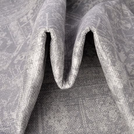 Washable Gray 7' 6 x 7' 6 Timeless Square Area Rug Easy to Clean Stain Resistant & Durable Traditional Classic Vintage Design Carpet for Sale at Rug Engine