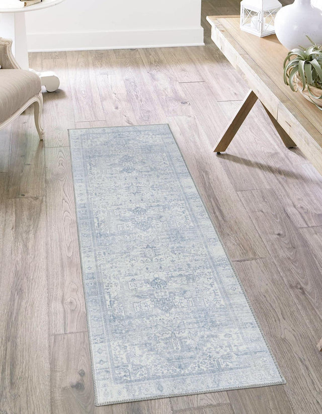 Washable Ivory 2' 6 x 12' Timeless Runner Area Rug Easy to Clean Stain Resistant & Durable Traditional Classic Vintage Design Carpet for Sale at Rug Engine