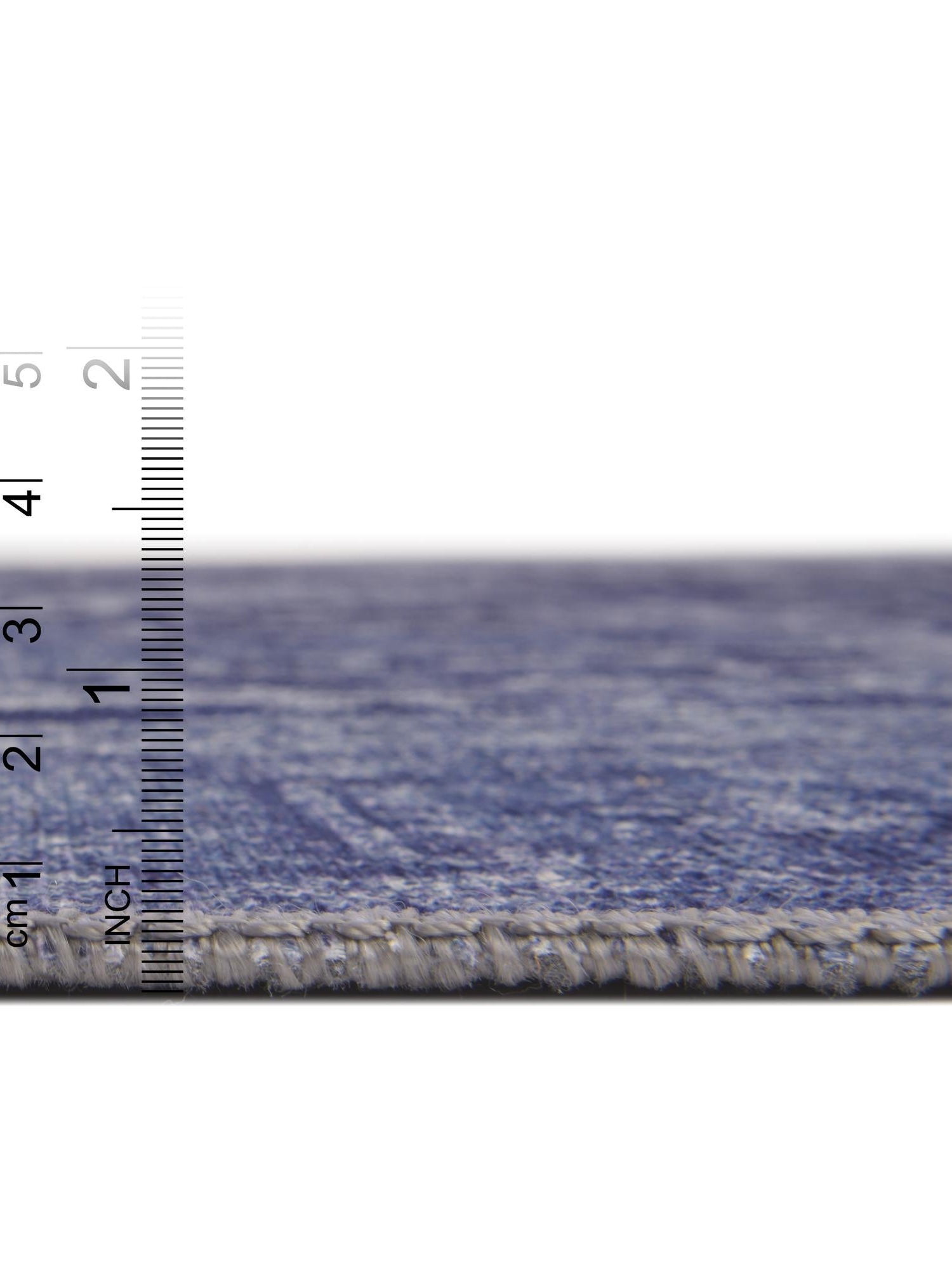 Washable Navy Blue 7' 6 x 7' 6 Timeless Round Area Rug Easy to Clean Stain Resistant & Durable