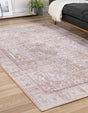 Washable Beige 3' 6 x 5' 6 Timeless Rectangle Area Rug Easy to Clean Stain Resistant & Durable Traditional Classic Vintage Design Carpet for Sale at Rug Engine