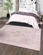 Beige 8' x 8' Timeless Washable Square Rug