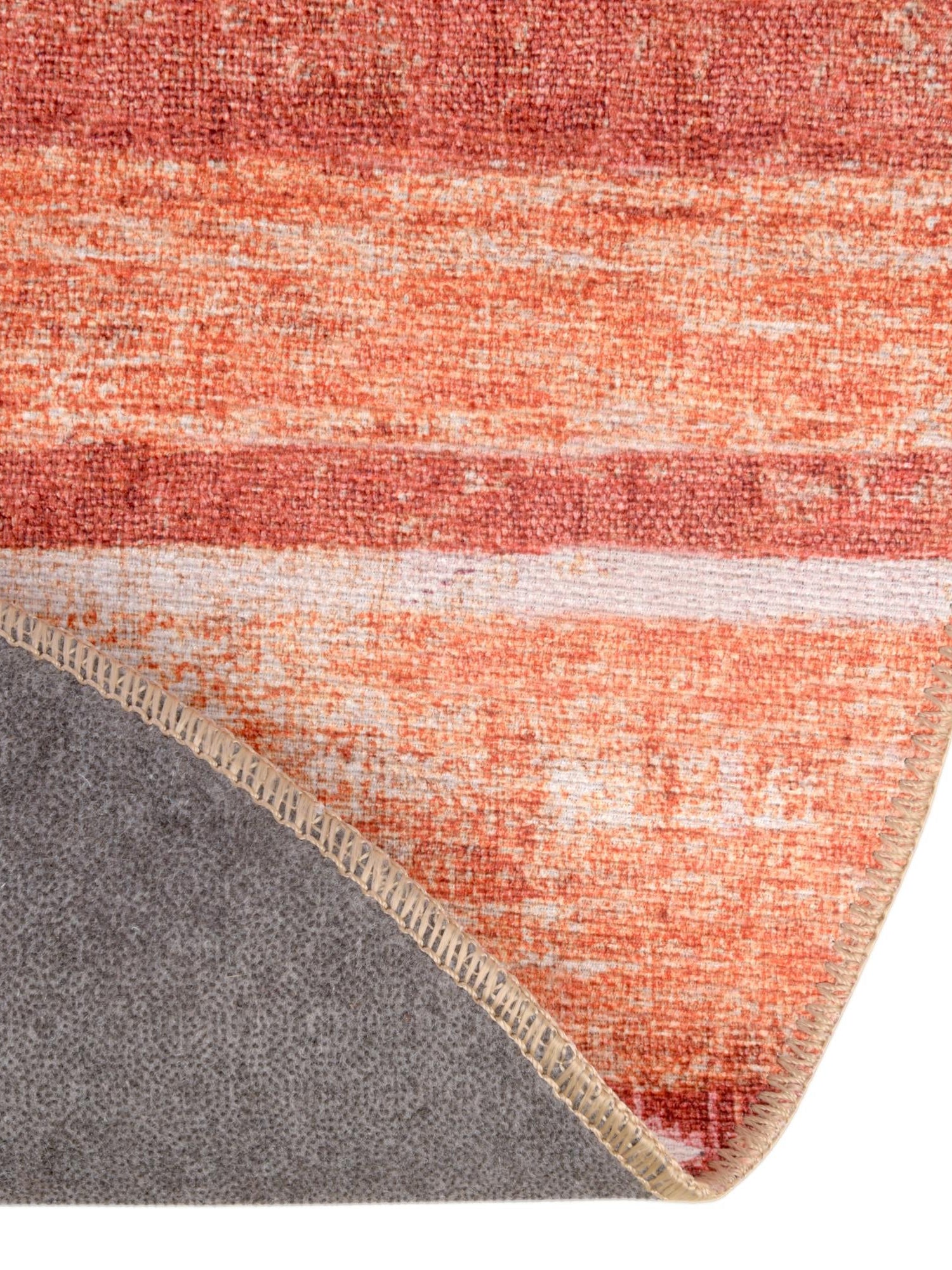 Washable Rust Red 7' 6 x 7' 6 Timeless Round Area Rug Easy to Clean Stain Resistant & Durable Traditional Classic Vintage Design Carpet for Sale at Rug Engine