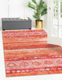 Washable Rust Red 5' x 8' Timeless Rectangle Area Rug Easy to Clean Stain Resistant & Durable Traditional Classic Vintage Design Carpet for Sale at Rug Engine
