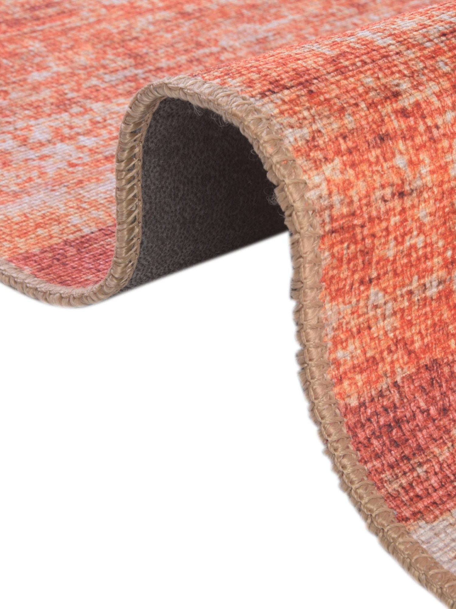 Washable Rust Red 7' 6 x 10' 6 Timeless Rectangle Area Rug Easy to Clean Stain Resistant & Durable Traditional Classic Vintage Design Carpet for Sale at Rug Engine