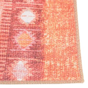 Washable Rust Red 2' x 6' Timeless Runner Area Rug Easy to Clean Stain Resistant & Durable Traditional Classic Vintage Design Carpet for Sale at Rug Engine