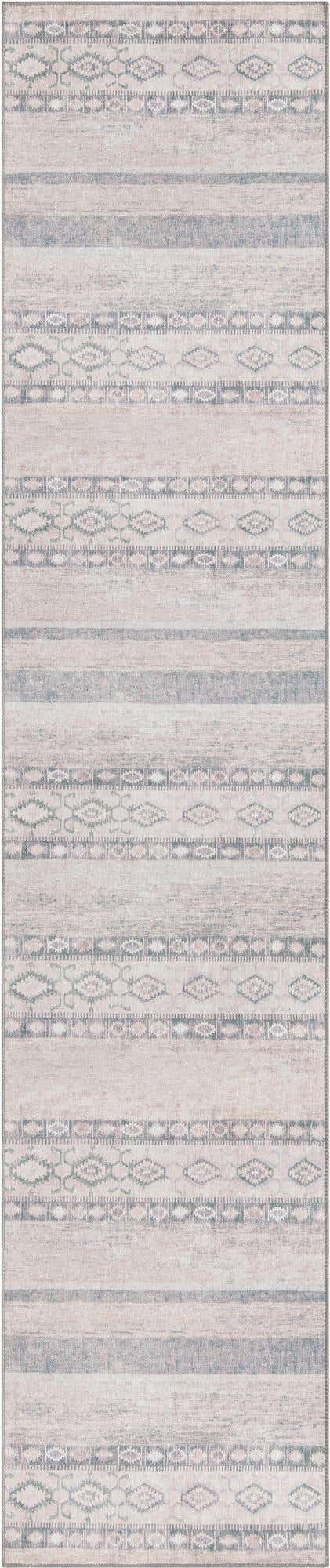 Washable Gray 2' 6 x 12' Timeless Runner Area Rug Easy to Clean Stain Resistant & Durable Traditional Classic Vintage Design Carpet for Sale at Rug Engine