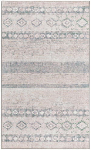Washable Gray 5' x 8' Timeless Rectangle Area Rug Easy to Clean Stain Resistant & Durable Traditional Classic Vintage Design Carpet for Sale at Rug Engine