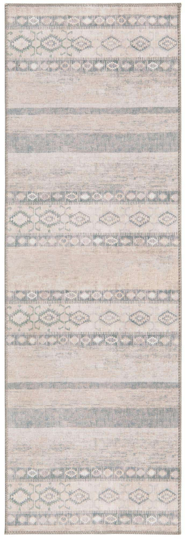 Washable Gray 2' x 6' Timeless Runner Area Rug Easy to Clean Stain Resistant & Durable Traditional Classic Vintage Design Carpet for Sale at Rug Engine