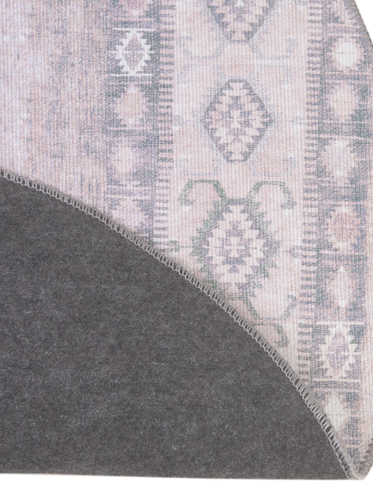 Washable Gray 7' 6 x 7' 6 Timeless Round Area Rug Easy to Clean Stain Resistant & Durable Traditional Classic Vintage Design Carpet for Sale at Rug Engine