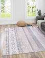 Washable Gray 7' 6 x 7' 6 Timeless Square Area Rug Easy to Clean Stain Resistant & Durable Traditional Classic Vintage Design Carpet for Sale at Rug Engine