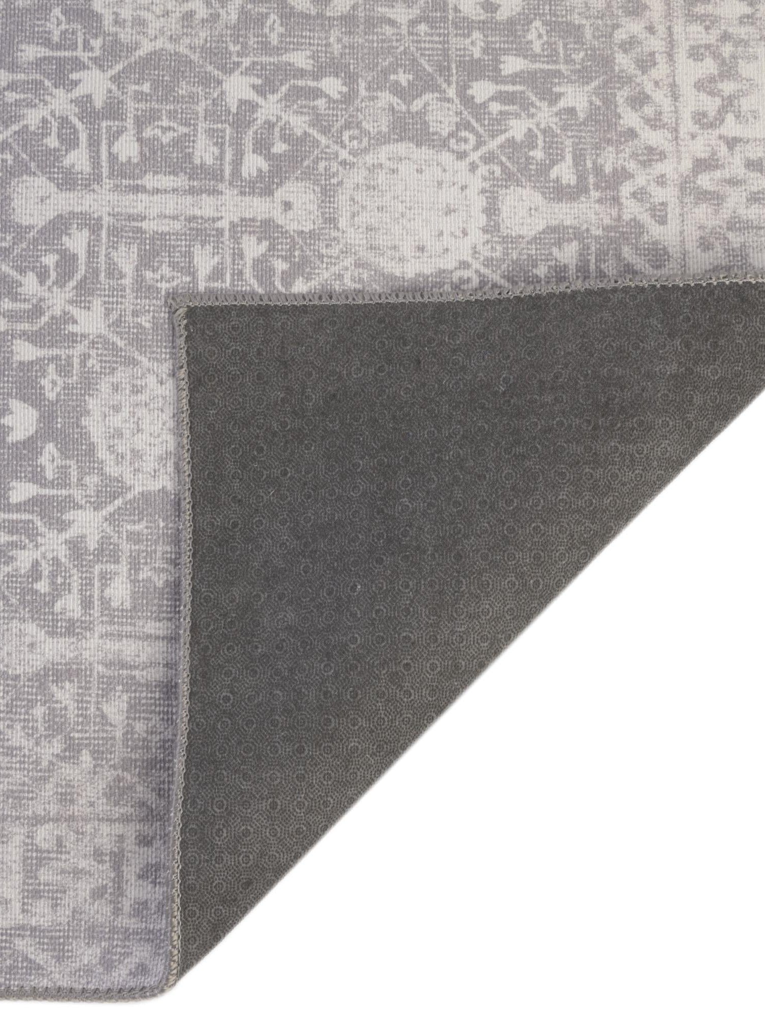 Washable Gray 2' 6 x 12' Timeless Runner Area Rug Easy to Clean Stain Resistant & Durable Traditional Classic Vintage Design Carpet for Sale at Rug Engine