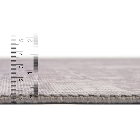 Washable Gray 7' 6 x 7' 6 Timeless Square Area Rug Easy to Clean Stain Resistant & Durable