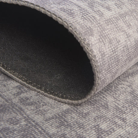 Washable Gray 7' 6 x 7' 6 Timeless Square Area Rug Easy to Clean Stain Resistant & Durable