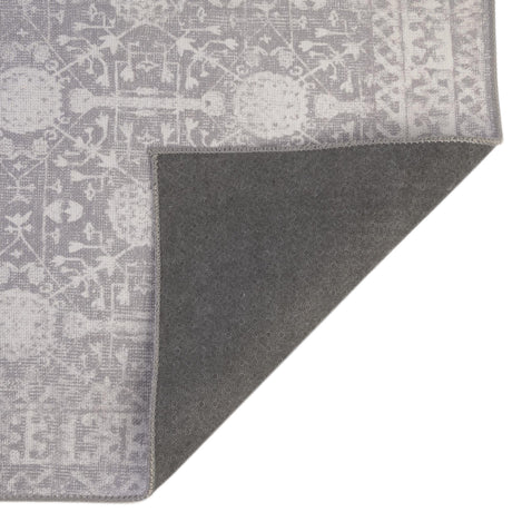 Washable Gray 7' 6 x 7' 6 Timeless Square Area Rug Easy to Clean Stain Resistant & Durable
