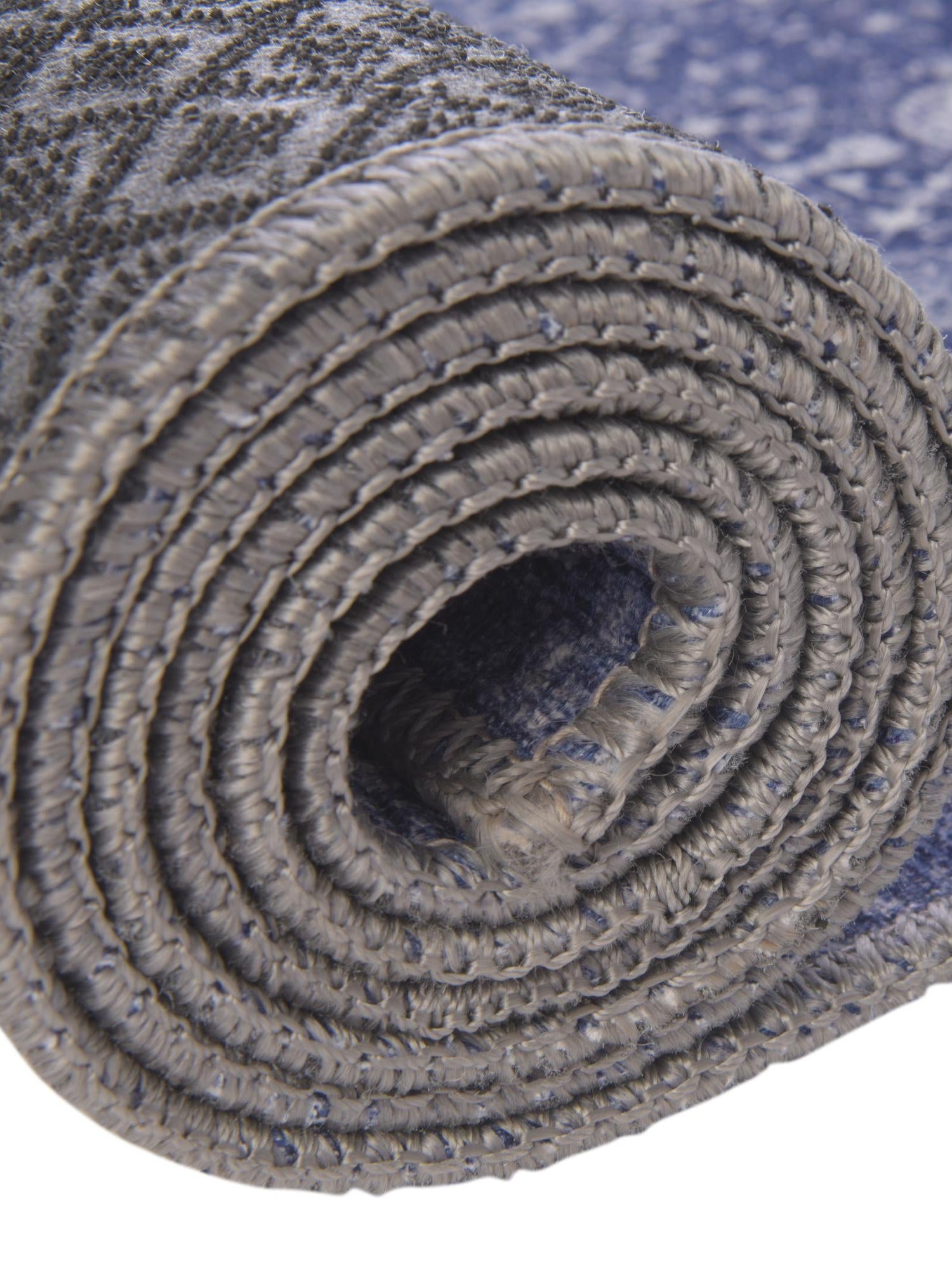 Washable Navy Blue 3' 6 x 3' 6 Timeless Round Area Rug Easy to Clean Stain Resistant & Durable Traditional Classic Vintage Design Carpet for Sale at Rug Engine