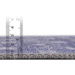 Washable Navy Blue 7' 6 x 7' 6 Timeless Square Area Rug Easy to Clean Stain Resistant & Durable Traditional Classic Vintage Design Carpet for Sale at Rug Engine