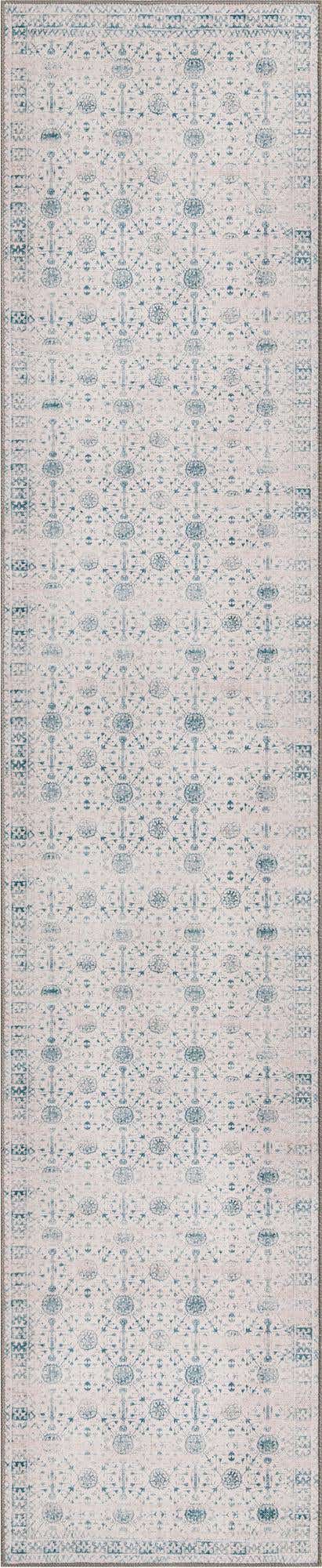 Washable Ivory 2' 6 x 12' Timeless Runner Area Rug Easy to Clean Stain Resistant & Durable Traditional Classic Vintage Design Carpet for Sale at Rug Engine
