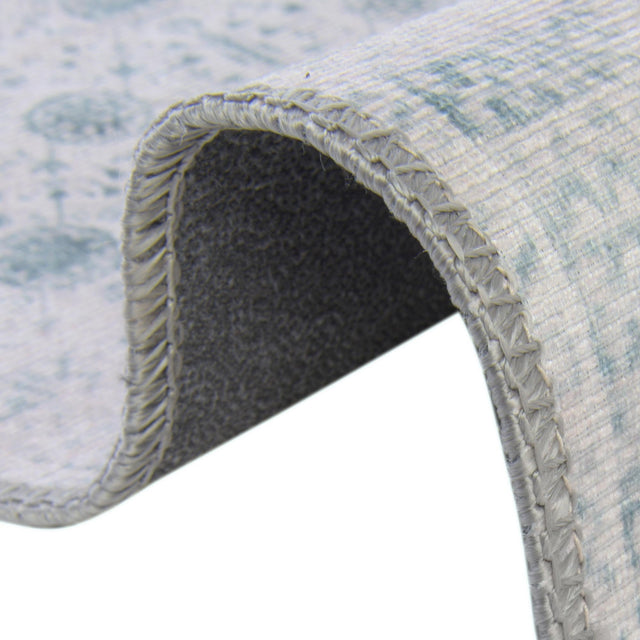 Washable Ivory 7' 6 x 7' 6 Timeless Round Area Rug Easy to Clean Stain Resistant & Durable Traditional Classic Vintage Design Carpet for Sale at Rug Engine