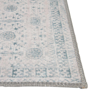Washable Ivory 8' 4 x 12' Timeless Rectangle Area Rug Easy to Clean Stain Resistant & Durable Traditional Classic Vintage Design Carpet for Sale at Rug Engine