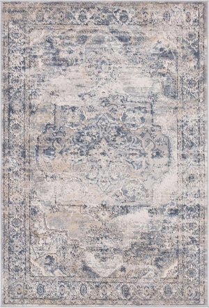 Gray 3' 1 x 5' 3 Portland Rectangle Area Rug 85% Polypropylene & 15% Polyester Vintage Distressed Traditional Carpet for Home Decor for Sale at Rug Engine