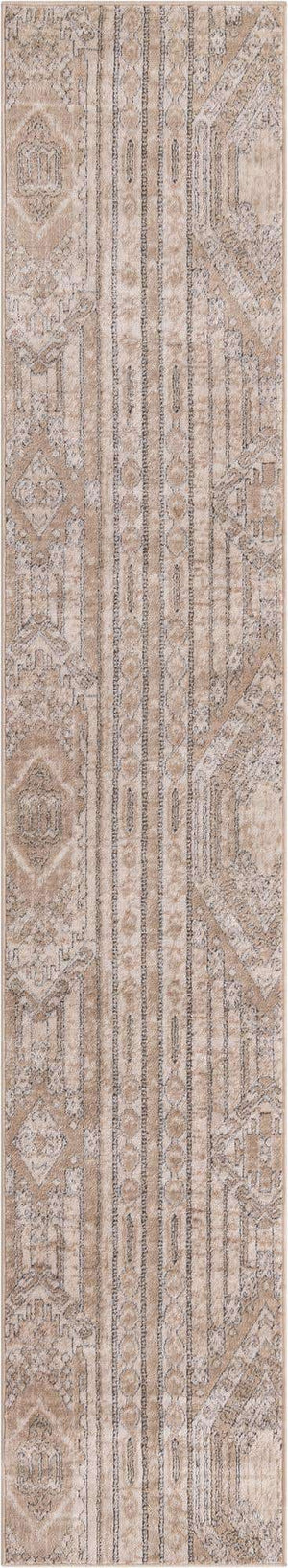 Ivory 2' 7 x 13' 1 Portland Runner Area Rug 85% Polypropylene & 15% Polyester Vintage Distressed Traditional Carpet for Home Decor for Sale at Rug Engine