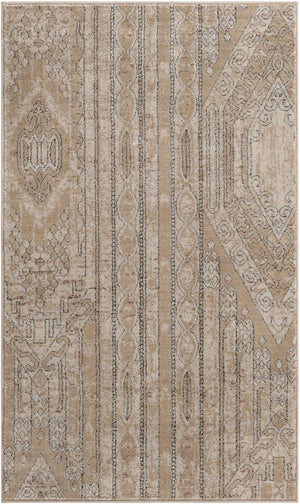 Ivory 3' 1 x 5' 3 Portland Rectangle Area Rug 85% Polypropylene & 15% Polyester Vintage Distressed Traditional Carpet for Home Decor for Sale at Rug Engine