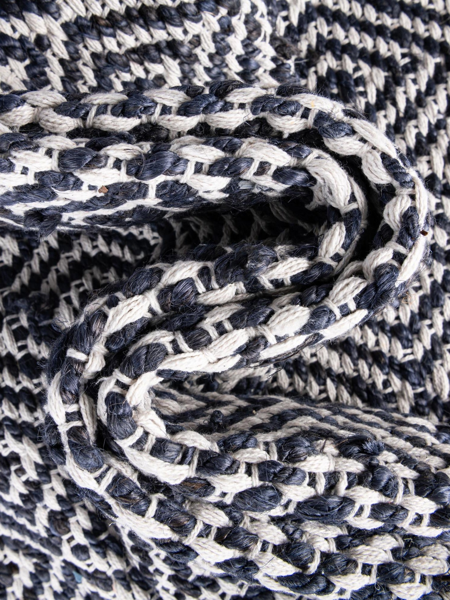White Navy 2' 2 x 10' Braided Jute Runner Area Rug 100% Jute Hand Braided Natural Eco-Friendly Boho Style Carpet for Living Rooms Dining Office Space Dorms for Sale at Rug Engine