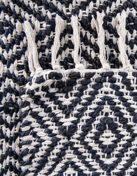 White Navy 2' 2 x 8' Braided Jute Runner Area Rug 100% Jute Hand Braided Natural Eco-Friendly Boho Style Carpet for Living Rooms Dining Office Space Dorms for Sale at Rug Engine