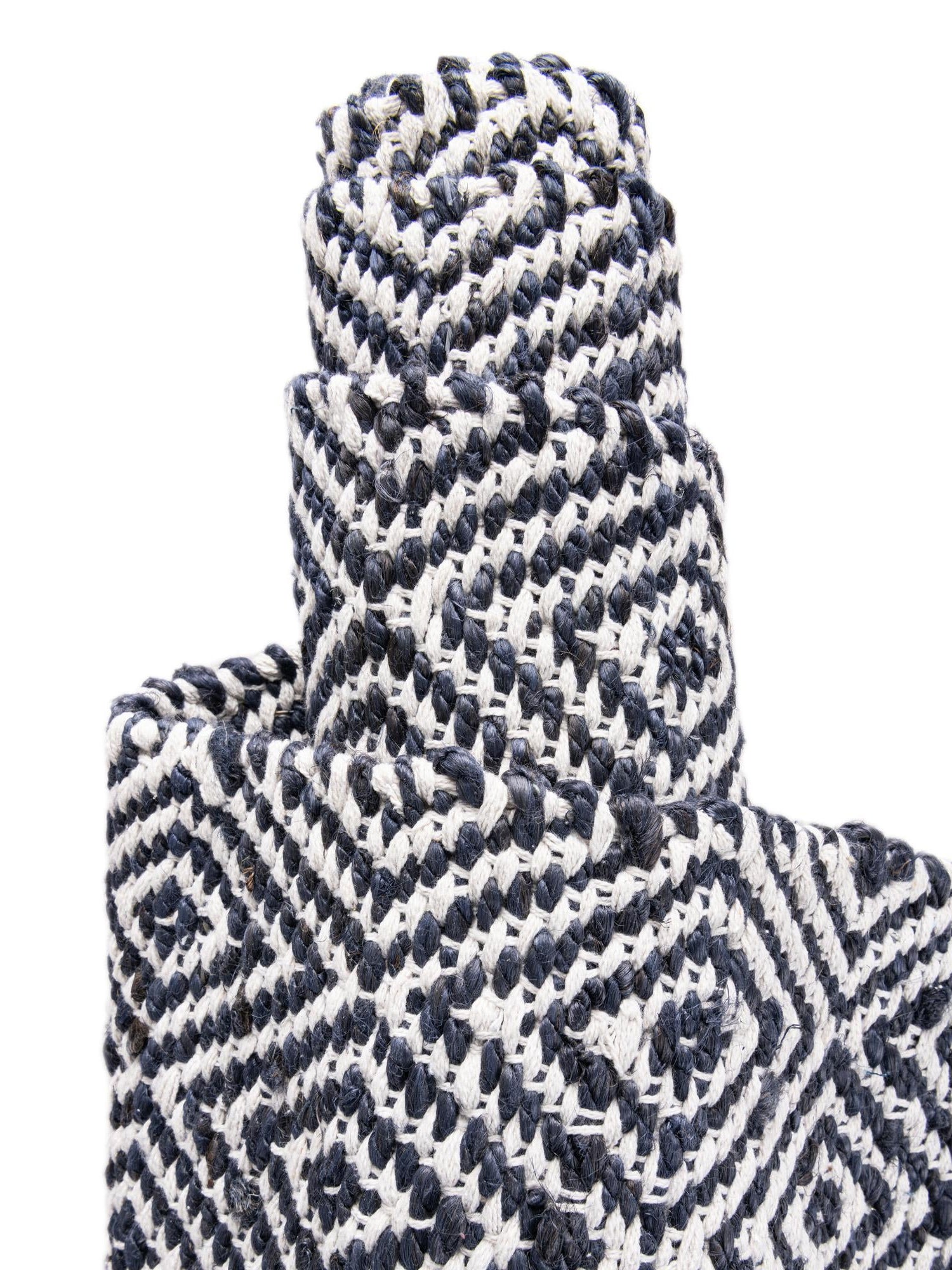 White Navy 2' 2 x 8' Braided Jute Runner Area Rug 100% Jute Hand Braided Natural Eco-Friendly Boho Style Carpet for Living Rooms Dining Office Space Dorms for Sale at Rug Engine