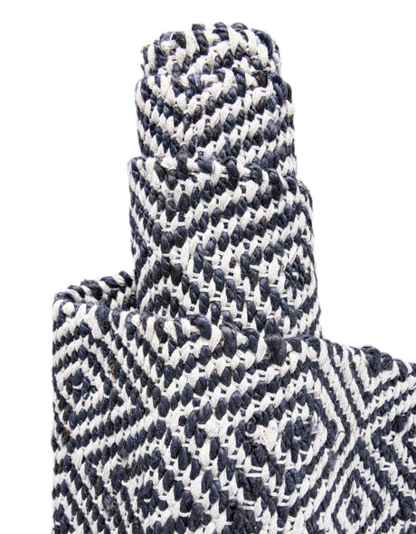 White Navy 2' 2 x 8' Braided Jute Runner Area Rug 100% Jute Hand Braided Natural Eco-Friendly Boho Style Carpet for Living Rooms Dining Office Space Dorms for Sale at Rug Engine