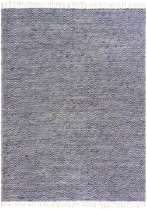 White Navy 9' x 12' Braided Jute Rectangle Rug