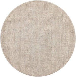 Vanilla Bean 4' 1 x 4' 1 Jill Zarin English Manor Round Area Rug 100% Premium Natural Wool Handwoven Carpet for Living Rooms, Office Space, Bedrooms, Dorms for Sale at Rug Engine