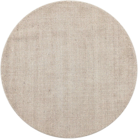 Vanilla Bean 4' 1 x 4' 1 Jill Zarin English Manor Round Area Rug 100% Premium Natural Wool Handwoven Carpet for Living Rooms, Office Space, Bedrooms, Dorms for Sale at Rug Engine