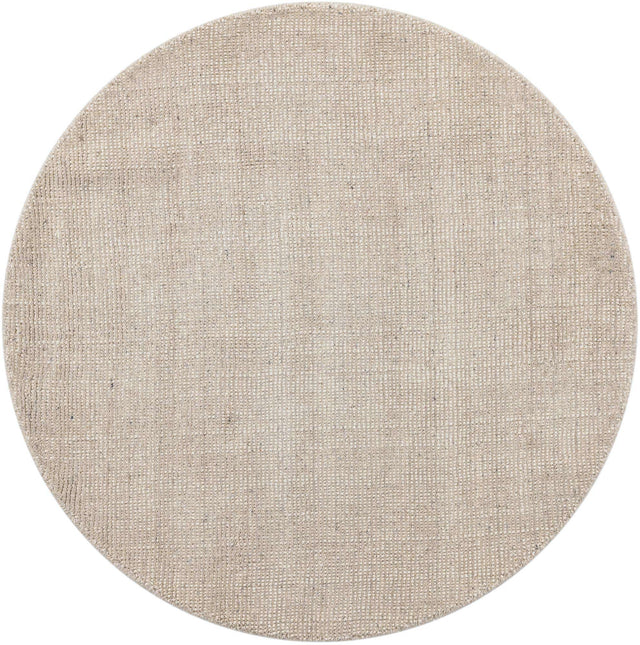 Vanilla Bean 4' 1 x 4' 1 Jill Zarin English Manor Round Area Rug 100% Premium Natural Wool Handwoven Carpet for Living Rooms, Office Space, Bedrooms, Dorms for Sale at Rug Engine