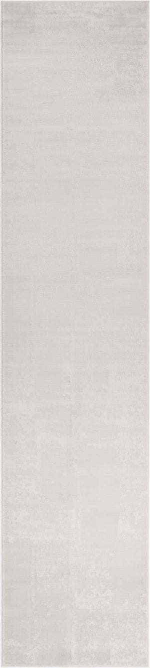 Ivory 2' 7 x 12' Finsbury Runner Area Rug 60% Polypropylene & 40% Polyester Contemporary Carpet for Living Rooms, Dining, Offices for Sale at Rug Engine