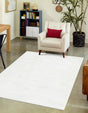 Ivory 4' 1 x 6' 1 Finsbury Rectangle Area Rug 60% Polypropylene & 40% Polyester Contemporary Carpet for Living Rooms, Dining, Offices for Sale at Rug Engine