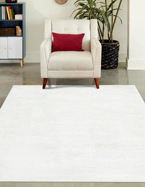 Ivory 5' 3 x 8' Finsbury Rectangle Area Rug 60% Polypropylene & 40% Polyester Contemporary Carpet for Living Rooms, Dining, Offices for Sale at Rug Engine