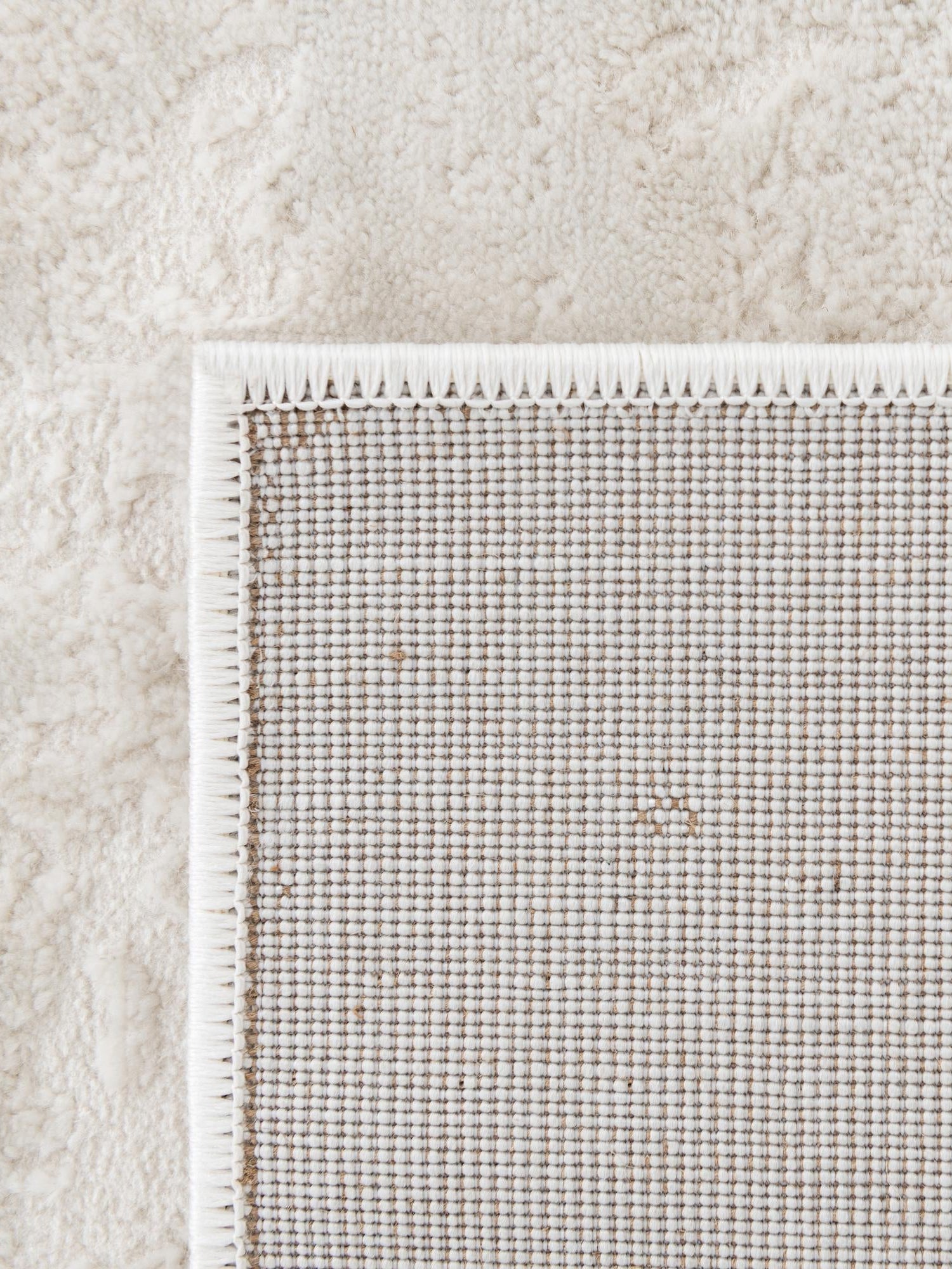 Ivory 2' x 3' 1 Finsbury Rectangle Area Rug 60% Polypropylene & 40% Polyester Contemporary Carpet for Living Rooms, Dining, Offices for Sale at Rug Engine